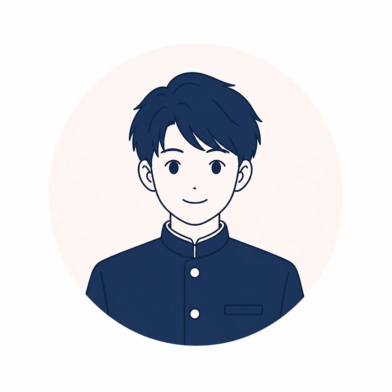 男子生徒のイラスト