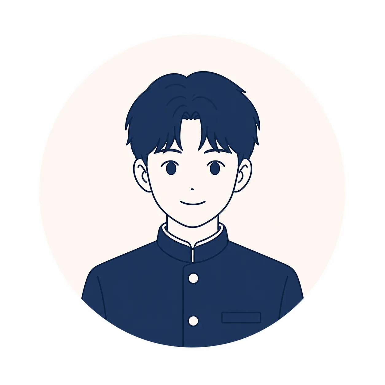 男子生徒のイラスト