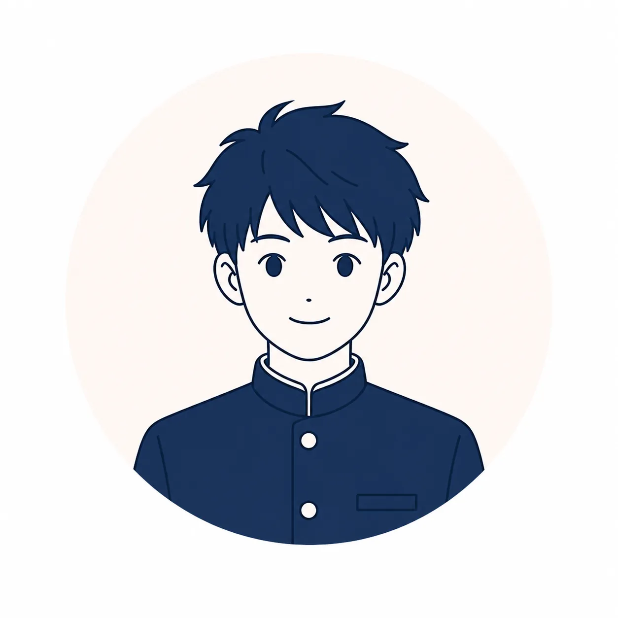 男子生徒のイラスト